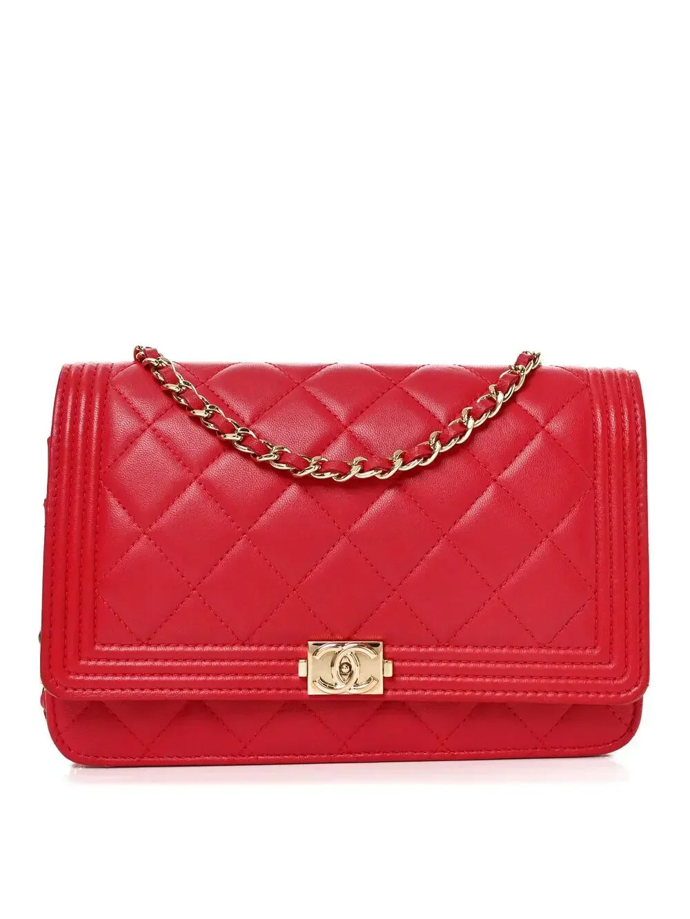 Chanel Lambskin Quilted Boy Wallet On #303431C17B